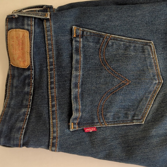 Levi's 523 Lift & Strengthen Distressed Bootcut Jeans 14M Blue - Picture 10 of 16